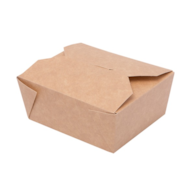 Pudełko papier. brąz. Lunch Box 11x9x5cm 500ml  op.50 szt. (9)  BIO107LUN  REUSE