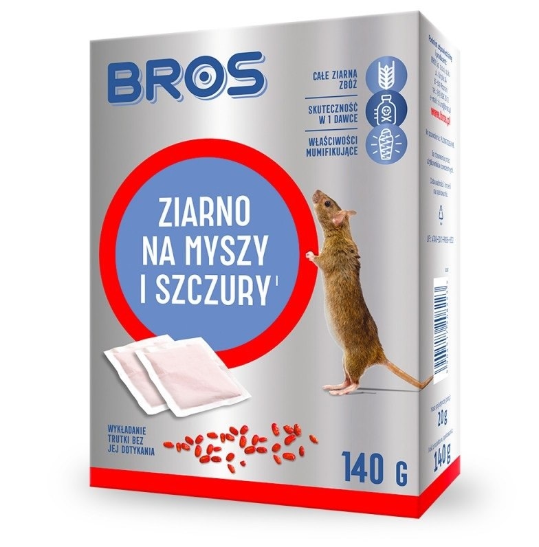 Bros  ziarno na myszy i szczury 140g