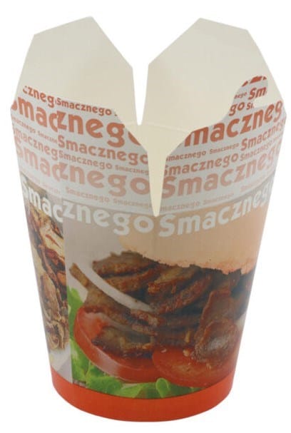 Poj. Kebab Box  500ml  op.50 szt. (20)  Smacznego  PB001