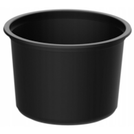 Pojemnik PP okrągły 350ml fi 115mm  50szt.  D-8115C  czarny   REUSE