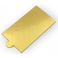 Podkład prostok.  5,5x9,5cm  op.200 szt. -  bankietówka z uchwyt. złota