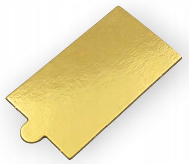 Podkład prostok.  5,5x9,5cm  op.200 szt. -  bankietówka z uchwyt. złota