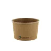 Poj. na zupę papier. brąz. 230ml   op.25 szt. (20)  PURE   87264