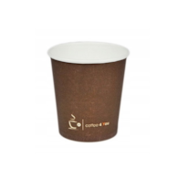 Kubek papier.nadruk  100ml  op.100 szt. (30) śr.60mm powl.   Coffee4You **