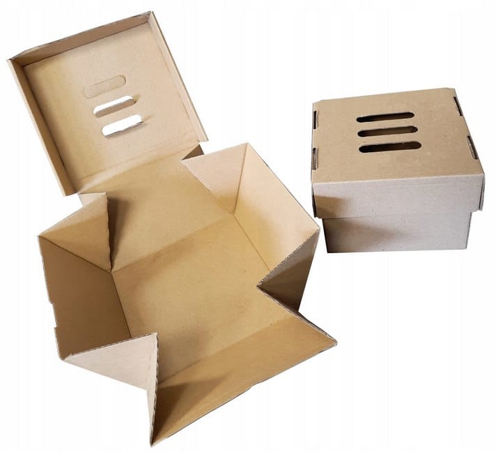 Pudełko Hamburger 15x15x10 cm; XXL bez nadruku; EKO op.100 szt. rozkładany**