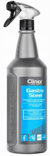 Płyn do mycia stali nierdzewnej  Clinex Gastro Steel 1l rozpylacz