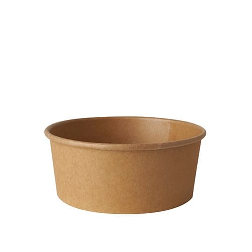 Poj. na sałatkę papier. brąz. okrągły 1100ml  op.50 szt. (6)  **