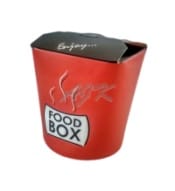 Poj. Kebab Box  500ml  op.50 szt. (10) czerwono-czarne 132767 ** (Food Box)