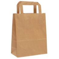 Torba papier.brązowa 26x17x33cm; u.płaski (250) 70g /SKL/