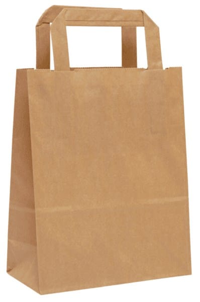 Torba papier.brązowa 26x17x33cm; u.płaski (250) 70g /SKL/