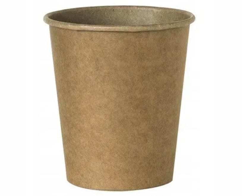 Kubek papierowy 300ml  śr.90mm powl.  kraftowy ciemny   50szt.