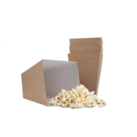 Kubełek na popcorn  4,3L  op.100 szt. biało/brązowy  P532 **