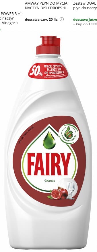 Płyn do naczyń      0,9l  Fairy granat