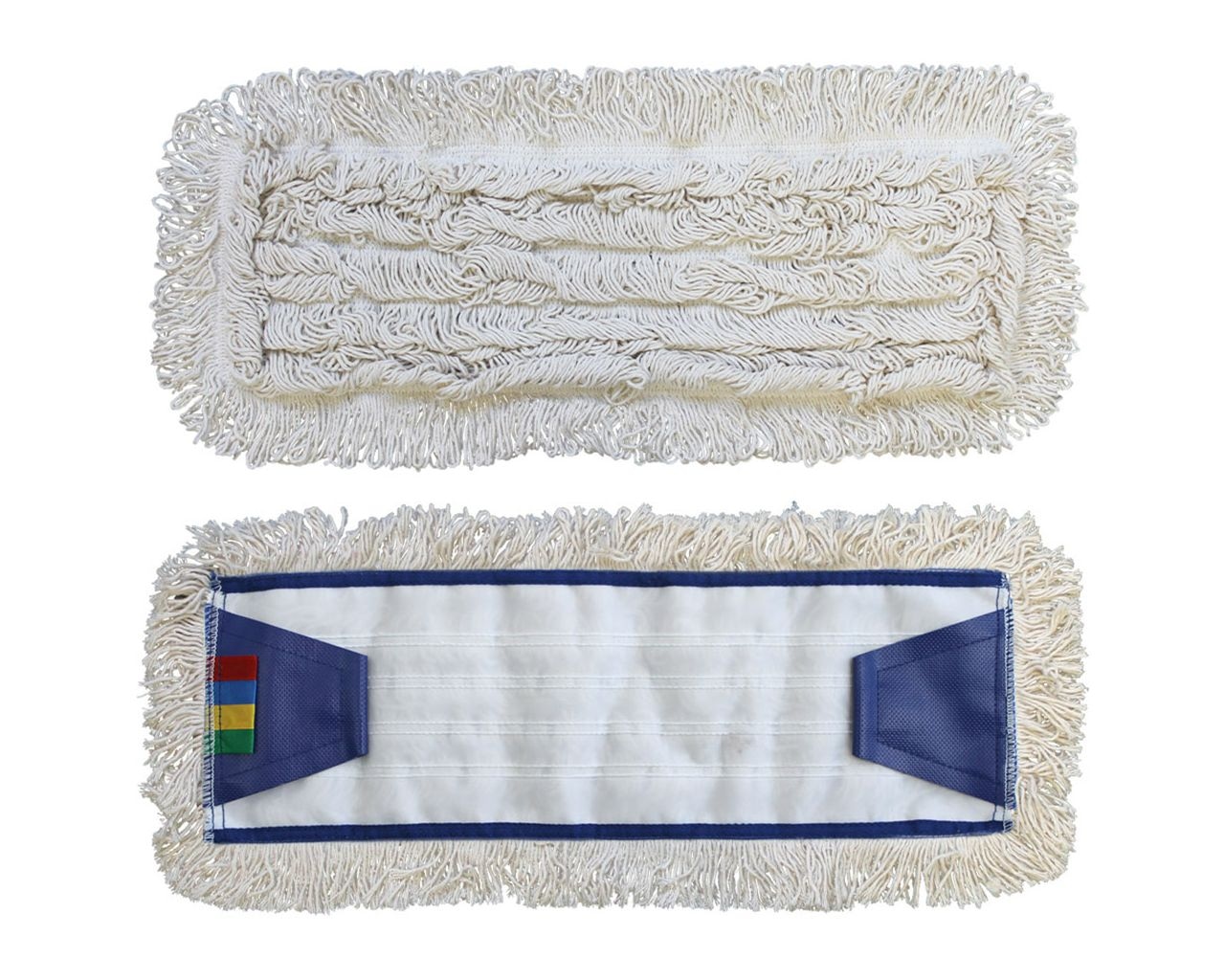 Mop płaski zapas  50cm; Economy SAP202, bawełniany z zakładkami (stelaż: HFF102, ST023, HFF104)