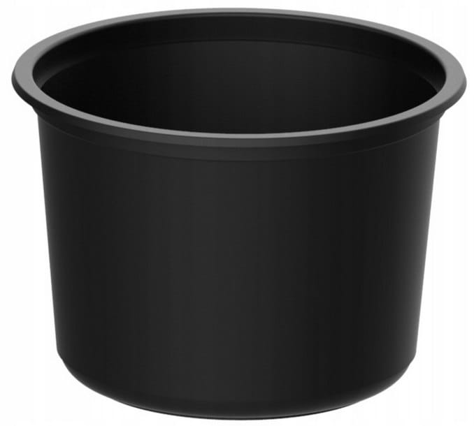 Poj. na zupę PP okrągły  fi 115mm  450ml  op.50 szt. (10)  D-8117C  czarny ++