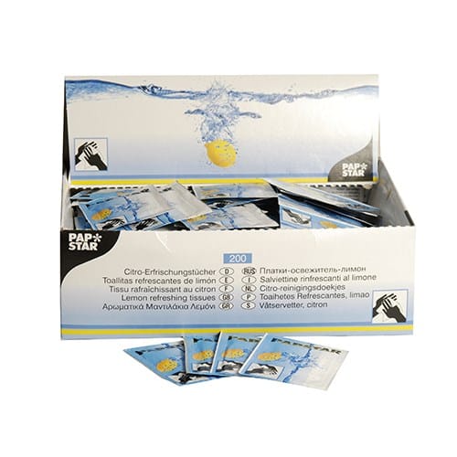 Chusteczki odświeżające Citro 17200; rozm.14x14cm    op-200szt.       kart-5op.
