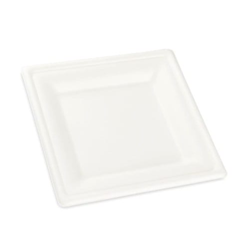 Talerz pulpa kwadrat średni; op.10 szt; 20x20x1,2 (10)  Imagine  **
