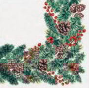 Serwetki 40x40cm flizelinowe skł.  Boże Narodzenie op.50 szt. (8) Winter Branches