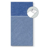 Kieszonki na sztućce Airlaid -  niebieskie, Bamberg  op.25 szt. (4) **