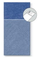 Kieszonki na sztućce Airlaid -  niebieskie, Bamberg  op.25 szt. (4) **