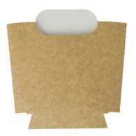 Pudełko Frytka 100g  bez nadruku biało-brąz.  22420 op.500 szt. **