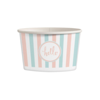 Pojemnik papierowy na lody 130ml   Pastele   25szt.