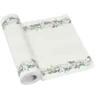 Bieżnik  Arlaid 0,4x24m - biały ze wzorem Elegant Leaves  (4)
