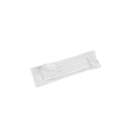 Zestaw sztućców biały - widelec + nóż + łyżka + serwetka  op.350 szt.     AT