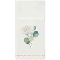 Kieszonki na sztućce Airlaid -  Golden Eucalyptus  op.25 szt. (16)