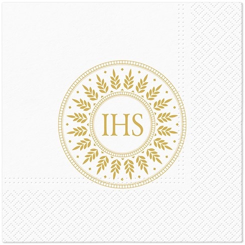 Serwetki - Komunia święta  33x33cm  op.20 szt.  Blessed Time złote   SDL101309