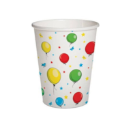 Kubek papier. 250ml  op.10 szt. (12) powl. - Balloons Eco PC1000100