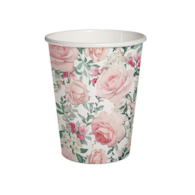 Kubek papier. 250ml  op.10 szt. (12) powl. - Gorgeous Roses PC1001900