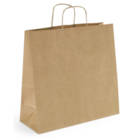 Torba papier.brązowa 50x18x39cm; u.skręcane  (150)