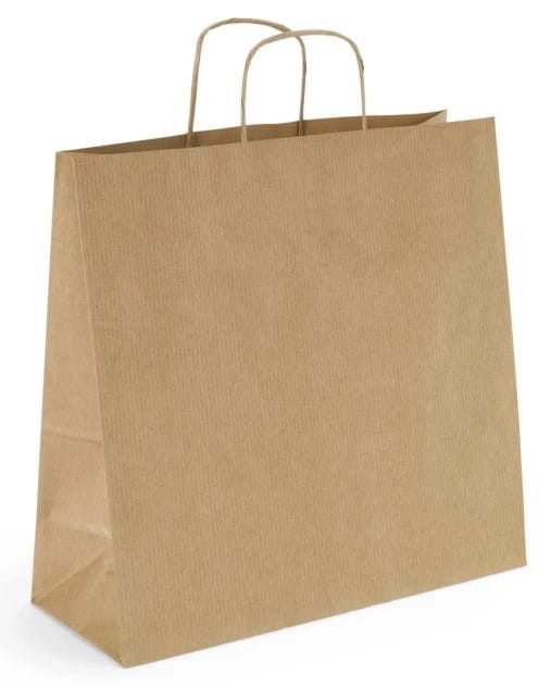 Torba papier.brązowa 50x18x39cm; u.skręcane  (150)