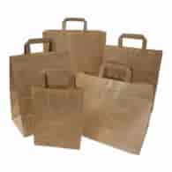 Torba papier.brązowa 25x17x26cm; u.płaski  op.50 szt. 45511  (5) ++