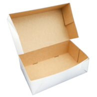 Pudełko 25x15x8cm biało/br op.50 szt. (5) 223014 ++