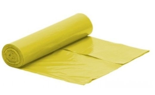 Worki na śmieci LD  120l 25szt. żółte   mocne