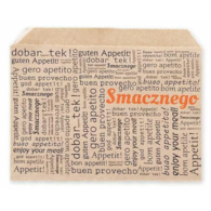 Toreb. Frytka  duża 200g rożek 140x100mm op.200 szt.  brązowa ECO  Smacznego 