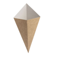 Rożek papier. 200ml Eco Kraft  op.50 szt. (20) F-200-0   15x21 **