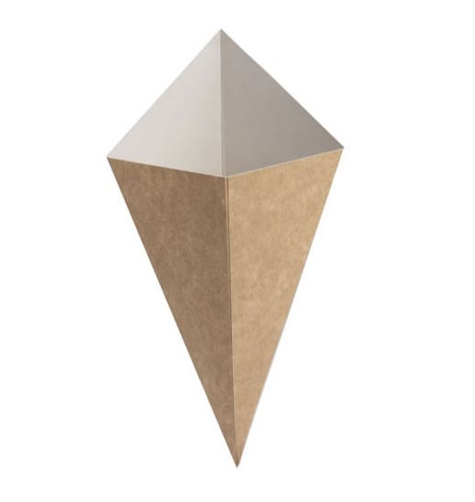 Rożek papier. 200ml Eco Kraft  op.50 szt. (20) F-200-0   15x21 **