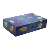 Pudełko 31x22x8 Pączki /Niebieskie op.150 szt.  3670