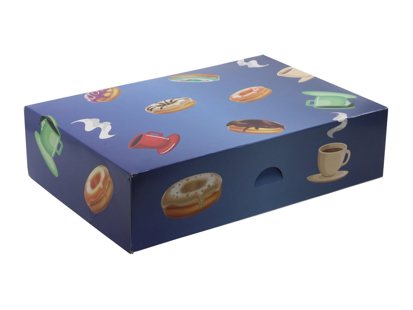 Pudełko 31x22x8 Pączki /Niebieskie op.150 szt.  3670