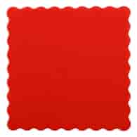 Serwetki 15x15cm ząb. tł.  op.120 szt. (80) czerwone 11-08