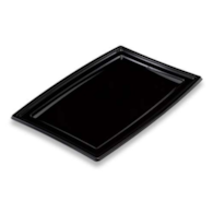 Taca catering. prost. czarna średnia  30,5x46cm  op.5 szt. (10) PS  PLC450N