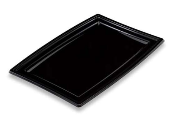 Taca catering. prost. czarna średnia  30,5x46cm  op.5 szt. (10) PS  PLC450N
