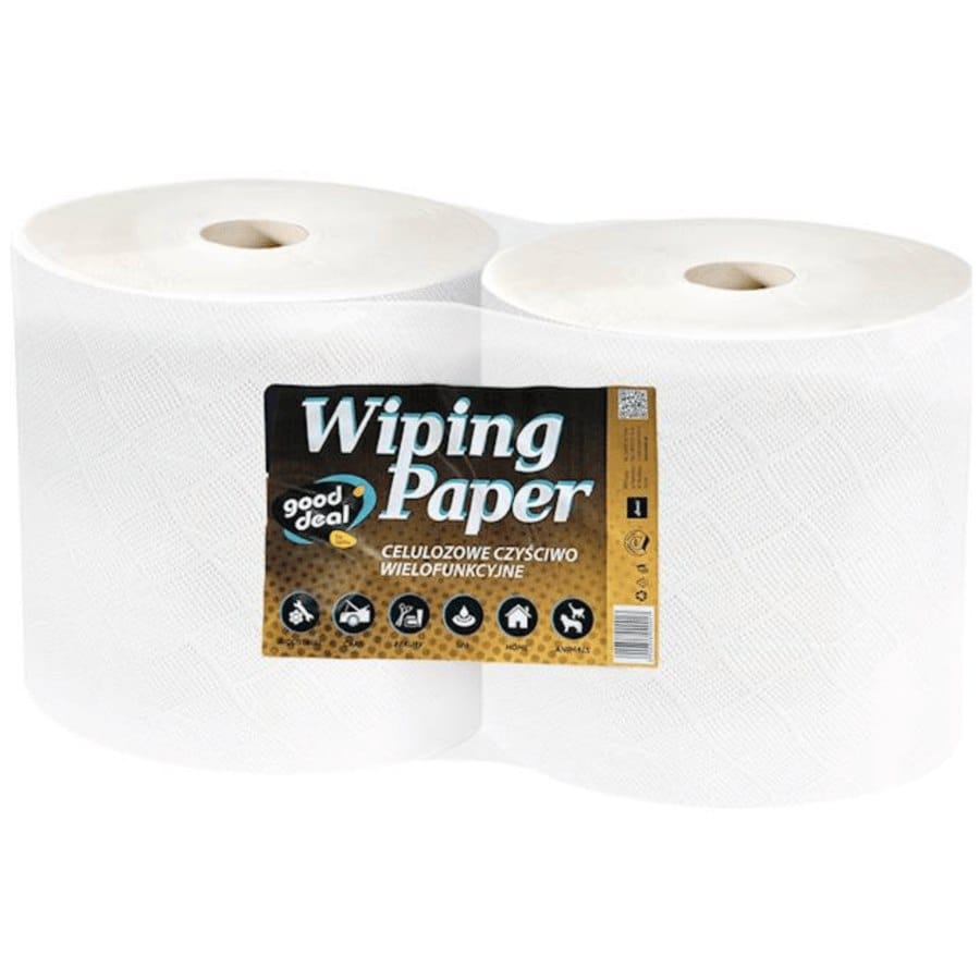 Ręcznik Czyściwo Białe 2-warst.celuloza  170m  Good Deal    2 rolki