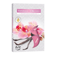 Świeczki-podgrzewacze zapachowe  op.6 szt. p15-184  wanilia-orchidea; Aura
