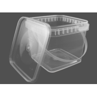 Wiadro prostokątne  1L WK1  bezbarwne  (360)