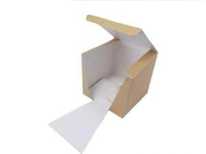 Pudełko Hamburger 15,8x15,8x14,5 cm; MEGA + wkładka  op.50 szt.