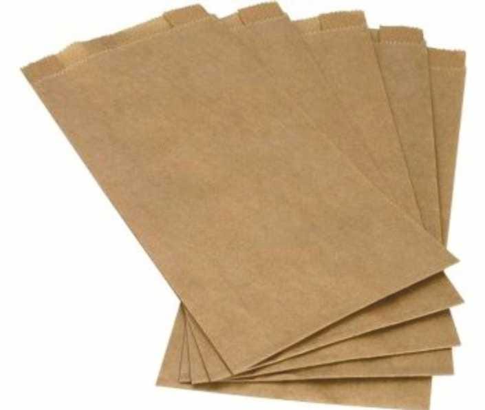 Torby fałdowe szare 15x6x29cm  op.1000 szt.  M ++